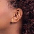 thumbnail image 4 of FJC Finejewelers 14 kt Yellow Gold Button Madi K Cat Earrings 9 mm x 6 mm, 4 of 6