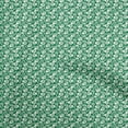 thumbnail image 1 of oneOone Cotton Jersey Green Fabric Floral Silhouette Sewing Material Print Fabric By The Yard 58 Inch Wide, 1 of 4