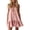 Pink, variant on ChaoHeng Summer Dress Solid V Neck Sleeveless Lightweight Everyday Spring Casual Sundress Pink S