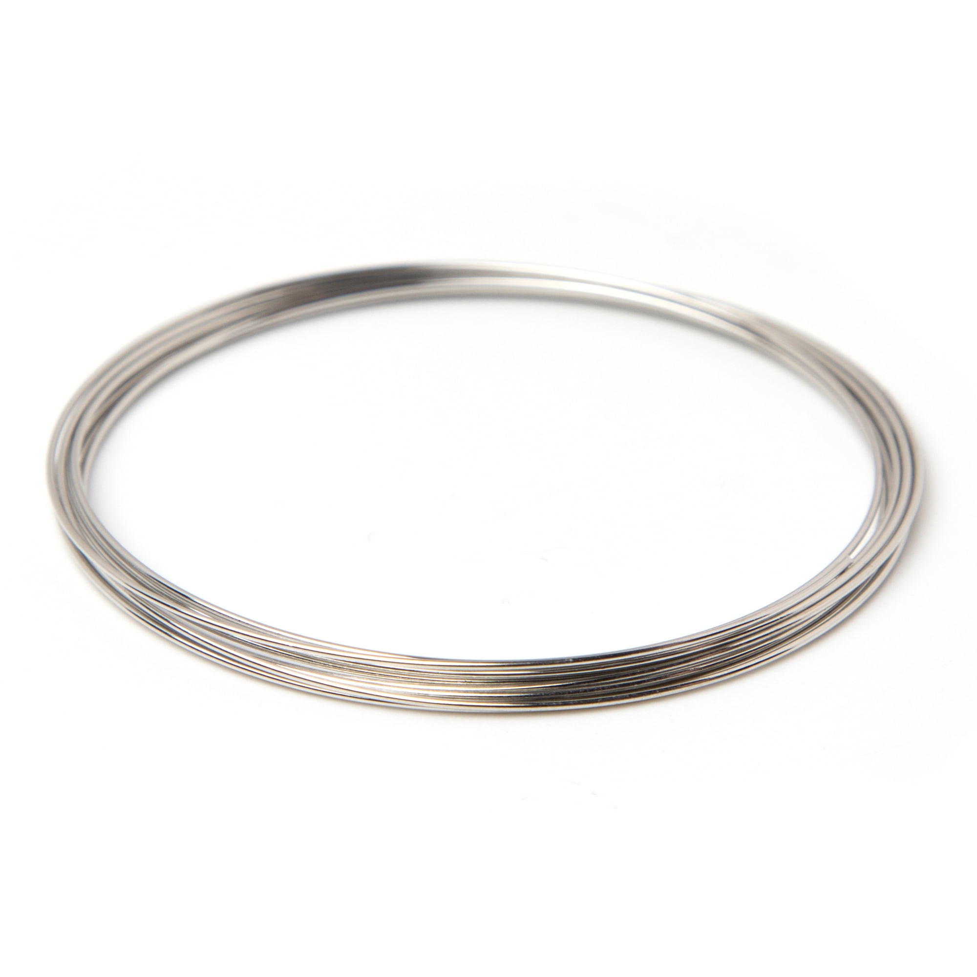(4 pack) Cousin DIY Large Jewelry Making Memory Wire, Silver Finish, 5 ft Roll