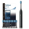thumbnail image 1 of Danhjin Electric Brush Portable Toothbrush Rechargeable Toothbrush With 10 Brush Heads 6 Cleaning Modes Waterproof Toothbrush Long Working Toothbrushes For Adults Kids, 1 of 6