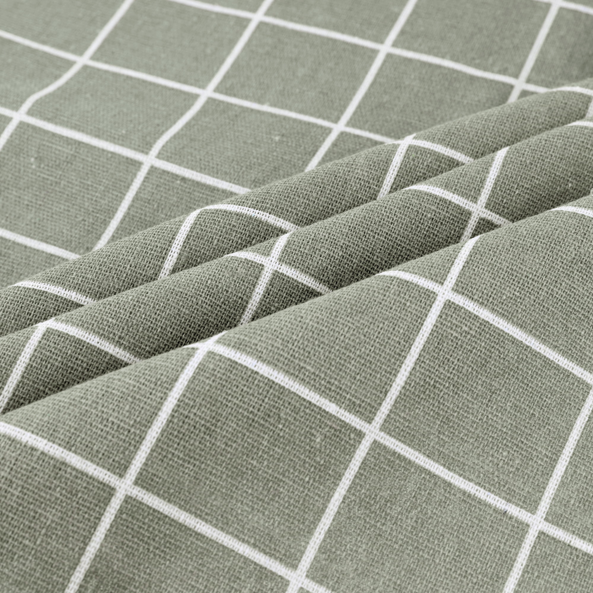 Unique Bargains Plaid Throw Pillow Covers Square Linen Cushion Pillowcase Grey 20" x 20"