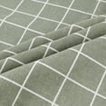 thumbnail image 3 of REGALWOVEN Set of 2 Plaid Throw Pillow Covers, Linen Decorative Cushion Cases Square Pillowcase for Couch Blanco 16" x 16", 3 of 5