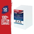 thumbnail image 2 of U.S. Art Supply 3 X 5 inch Professional Artist Quality Acid Free Canvas Panel Boards for Painting 12-Pack (1 Full Case of 12 Single Canvas Board Panels), 2 of 7