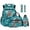 3D Turtle Jellyfish, variant on Xoenoiee Aztec Wolf American Tribal Print Backpack for Kids Boys 6pcs School Bags Teen Bookbags Set with Lunch Box Pencil Case Water Bottle Sleeve Bookmark Keychain, Lightweight Schoolbag Satchel