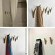 thumbnail image 4 of Ganchos de pared de madera elegantes y funcionales que ahorran espacio, construcción duradera para abrigos, chaquetas y más (6 piezas), 4 of 5