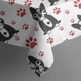 thumbnail image 5 of Boston Terrier Puppy Dog Square Tablecloth,Waterproof Square Table Cover,Wipeable Spillproof Washable Table Cover for Home Kitchen Party Decor 52"x52"(132x132cm), 5 of 6