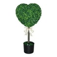 thumbnail image 2 of Heart Topiary Boxwood Tree, 29.5" UV-Resistant Home Decor for Porch Garden Outdoor & Indoor, Spring Heart Artificial Topiary Tree, Easter Gifts for Family Friends, 2 of 5