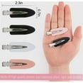 thumbnail image 4 of No Bend Hair Clips Set, 8 Pieces, Curl Pin Clips, No Crease Hair Clips for Makeup, 4 of 4
