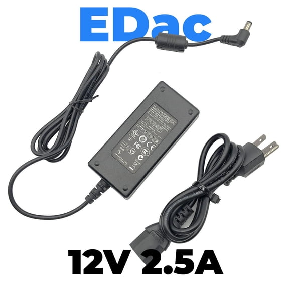 Pre-Owned Genuine Edac 30W AC Power Adapter EA10301 12V 2.5A Charger