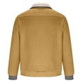 thumbnail image 4 of YUGYXL Men's Western Fleece Jackets Sweatshirts Vintage Quarter Zip Pullover Western Casual Long Sleeve Country Sweatshirt Khaki M, 4 of 5