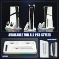 thumbnail image 2 of Cooling Fan Stand Compatible with PS5 & PS5 Slim & PS5 Pro Console - RGB LED Lighting, Charging Base & Storage Rack, 2 of 9