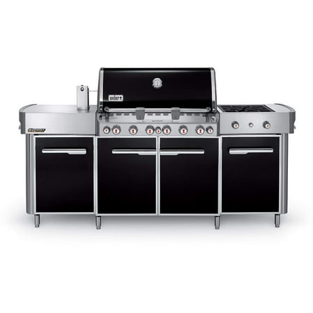 Weber Summit Grill Center Freestanding Propane Gas Grill With Rotisserie, Sear Burner & Side (Best Sear Burner Grill)