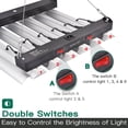 thumbnail image 5 of SZHLUX LED Grow Light 200W 2×2ft Coverage Sunlike Full Spectrum Grow Lamp for Hydroponic Indoor Plants Seeding Veg and Bloom Greenhouse Growing Light Fixture Led Plant Light, 5 of 8
