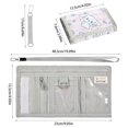 thumbnail image 3 of JIALIOU Nylon Trifold Card Wallet with ID Window Zipper Pocket for Men Women Teen Cinnamoroll Flying in Sky, 3 of 7
