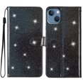 thumbnail image 1 of Compatible avec iPhone 14 Plus Étui Portefeuille Pailleté Étincelant avec Poche pour Cartes et Rabat, 1 of 5