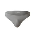 thumbnail image 4 of ZQUUVOU Men's Briefs Casual Solid Waist Underwear Breathable Underwear (Gray,L), 4 of 9