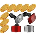 thumbnail image 2 of MasteelfCA 1 Set Bike Front And Rear Reflectors Kit Warning Lens for Road Bike Mountain Bike, 2 of 7