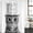 Grey, variant on Cute Cat Shower Curtain Set - 48" x 72" Washable Bathtub Curtain with 12 Hooks, Funny Animal Toilet Paper Abstract Art Waterproof Fabric Stall Shower Curtains for Bathroom/Bathtub Décor