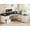 White+Black, variant on Farmhouse 63" L Shaped Computer Desk with 4 Drawers and Storage Cabinet, Corner Office Desk with Monitor Stand