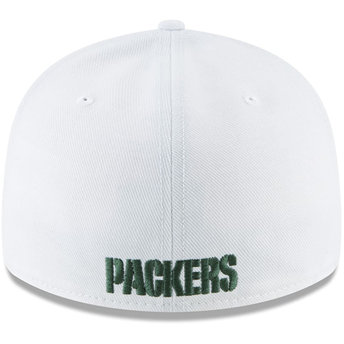 Men's New Era White Green Bay Packers Omaha Low Profile 59FIFTY Fitted Hat