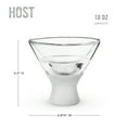 thumbnail image 5 of Host Freeze Insulated Martini Stemless Cocktail Glasses in Grey, Set of 2, 5 of 8
