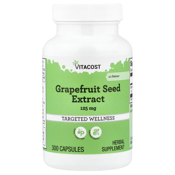 Vitacost Grapefruit Seed Extract, 125 mg, 300 Capsules