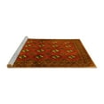 thumbnail image 2 of Ahgly Company Machine Washable Indoor Square Persian Yellow Traditional Area Rugs, 7' Square, 2 of 4