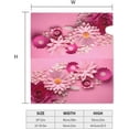 thumbnail image 5 of Pink Floral Mailbox Cover, Flowers Romantic Love Mailbox Covers Magnetic Mail Wraps Post Garden Decorations 21x18 in, 5 of 6