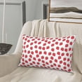 thumbnail image 5 of Sikiie Cartoon Strawberry Print Plush Pillow Cover, Wrinkle-proof and Stain-resistant Pillow Protector without Pillow Core, Home Decoration-14"x20", 5 of 6