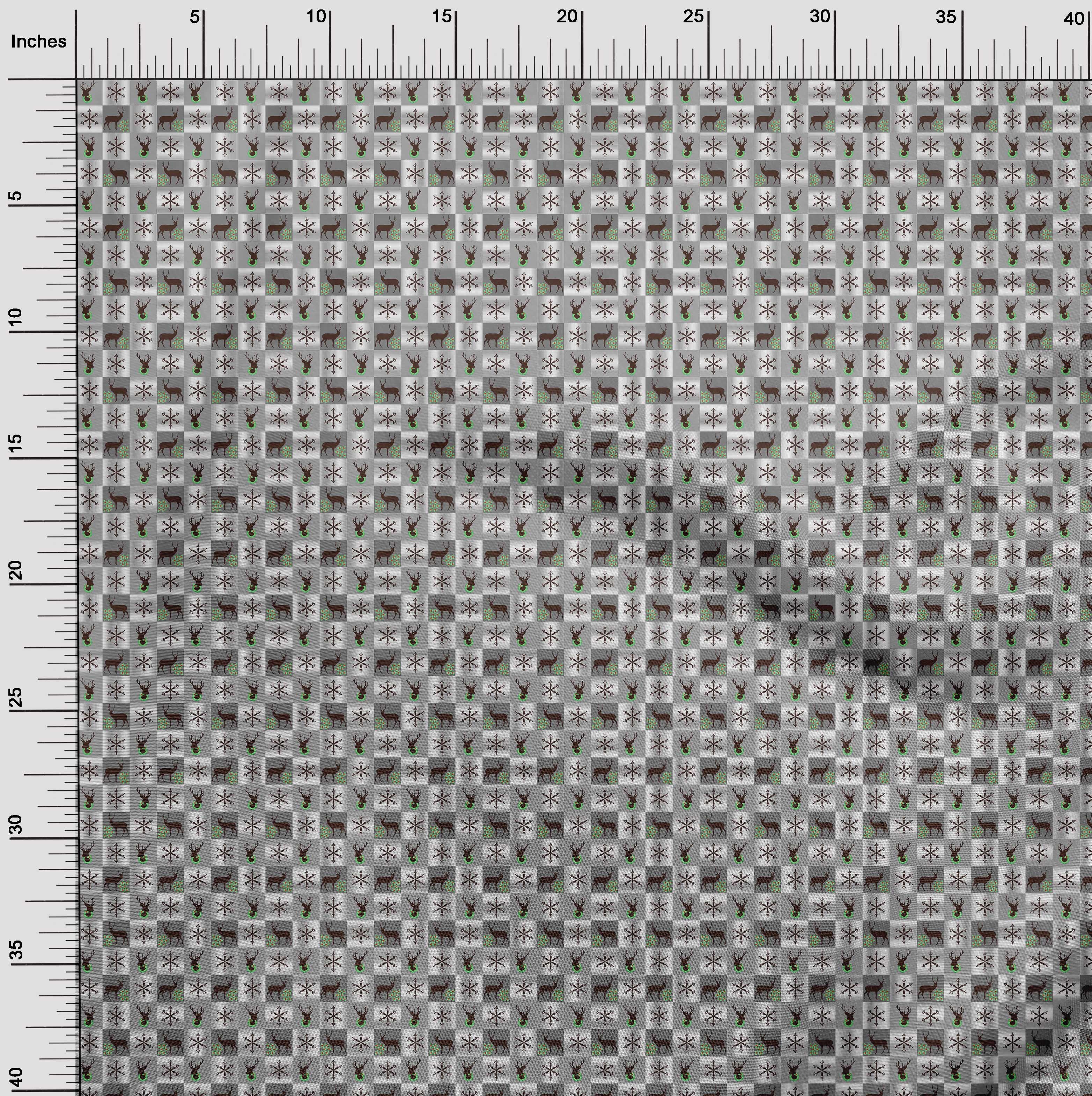 oneOone Cotton Jersey Gray Fabric Christmas Craft Projects Decor Fabric Printed By The Yard 58 Inch Wide