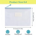 thumbnail image 2 of XUEYU 20 Pcs A4 Mesh Zipper Pouch Bags, Waterproof Letter Size Zipper Bags, Puzzle Bag with Label Pocket for School, Office Supplies, Cosmetics, Travel Storage and Home Organize, 2 of 7