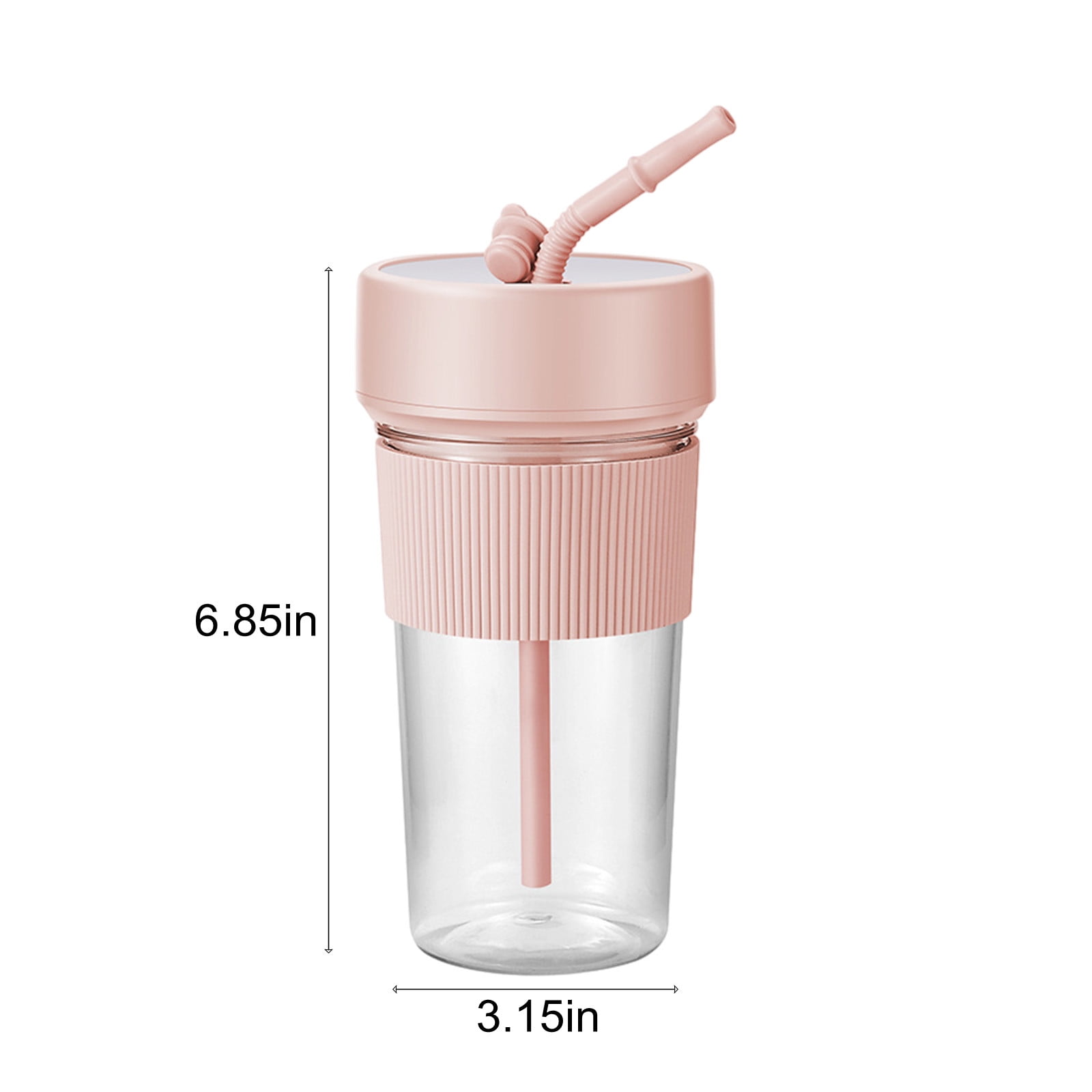 SNGMN Portable Blender with 6 Blades, USB Rechargeable Juicer for Smoothies and Shakes, Easy to Clean with Straw, 350ml Capacity, 18000rpm