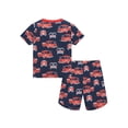 thumbnail image 3 of QEFJNO 2-8Y Kids Boys Cotton Pajamas Set 2PCS Short Sleeve Top and Shorts for Toddler Boys Fire Truck Pjs Summer, 3 of 11
