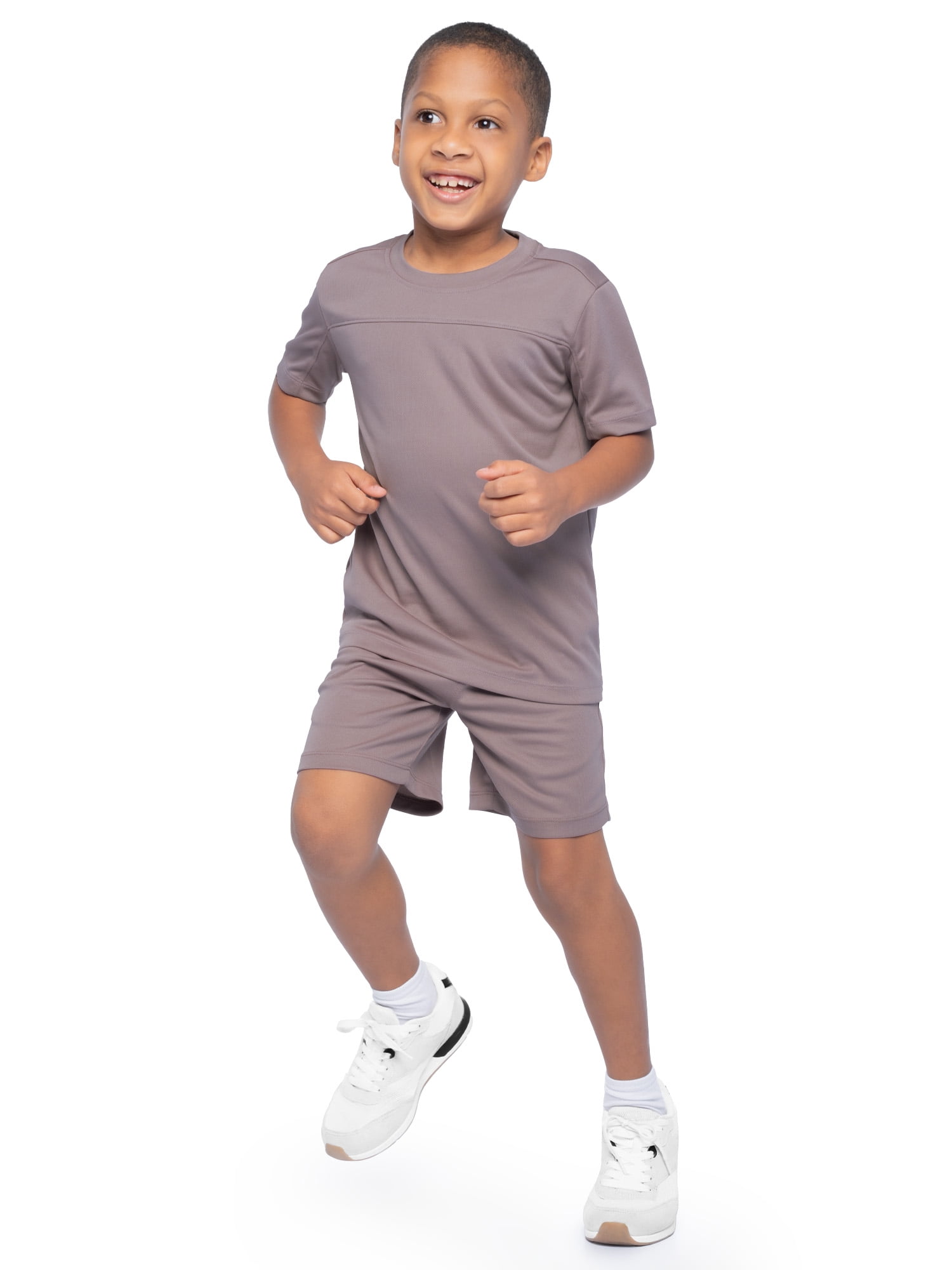 Athletic Works Boy's Active Short Sleeve T-Shirt and Short Set, Sizes 4/5-18