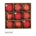thumbnail image 4 of Tyidzon Christmas Ornaments Set - Christmas Tree Ornaments, 3.14 Inch Christmas Balls for Christmas Tree Decorations, Wreath Decor - Holiday Decorations, 4 of 7