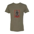 thumbnail image 2 of Wild Bobby, Our Lady of Guadalupe Blessed Virgin Mary Religious, Inspirational/Christian, Men Premium Tri Blend Tee, Military Green, Small, 2 of 3