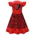 thumbnail image 5 of Girls Red Costume Dress Kids Movie Outfits Halloween Birthday Party 3-9Y, 5 of 5