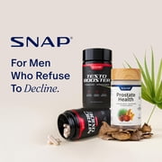 Snap Supplements Testosterone Support with Tongkat Ali and D-Aspartic Acid, 60 Capsules, Adult Dietary Supplement, Easy-to-Use Capsule Format, For supports male vitality, energy and stamina