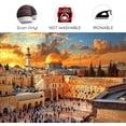 thumbnail image 5 of 8 x 6 ft Jerusalem Old City at Sunset Garage Door Background The Old City Night Jewish Temple Religious Building Travel Backdrop Party Living Room Decor Party Indoor Outdoor Banner Cover, 5 of 5