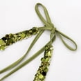 thumbnail image 3 of Tank Tops for Women Deep V Neck Sequin Tie Back Slim Fit Cropped Tops, 3 of 5