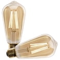 thumbnail image 1 of Bombilla Feit Electric ST19 LED Vintage Ámbar Regulable 5.5W Paquete de 2, 1 of 1