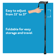 thumbnail image 5 of Carex Soft Grip Derby Folding Cane for All Occasions, Blue, Walking Aid, 250 lb Weight Capacity, 5 of 11