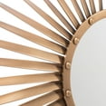 thumbnail image 4 of Safavieh Lachlyn 33 in. Radiant Lines Round Sunburst Mirror, Gold, 4 of 5