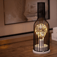 thumbnail image 3 of LED Desk Lamp Wine Bottle Cup Table Light Industrial Metal Iron Modern Home Decorative Lamp Home Tools Gadgets - wine bottle, 3 of 5