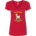 thumbnail image 3 of Inktastic Funny Goat Kid Joke Women's V-Neck T-Shirt, 3 of 5