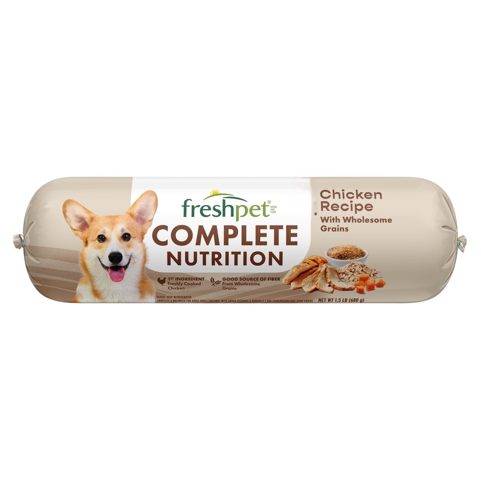 Freshpet Fresh Dog Food, Complete Nutrition Chicken Recipe, lb