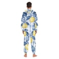 thumbnail image 4 of FORMRS Onesies Pajama for Adults Unisex Hoodie Winter Jumpsuit One Piece Sleepwear, Sizes S-2XL, Light Blue Lemon, 4 of 7