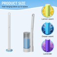 thumbnail image 4 of Disposable Toilet Brush Kit,Toilet Brush with Holder,Toilet Brush with Edge Cleaner,with 6 Toilet Stick Replacement Heads (Toilet Brush Set), 4 of 8