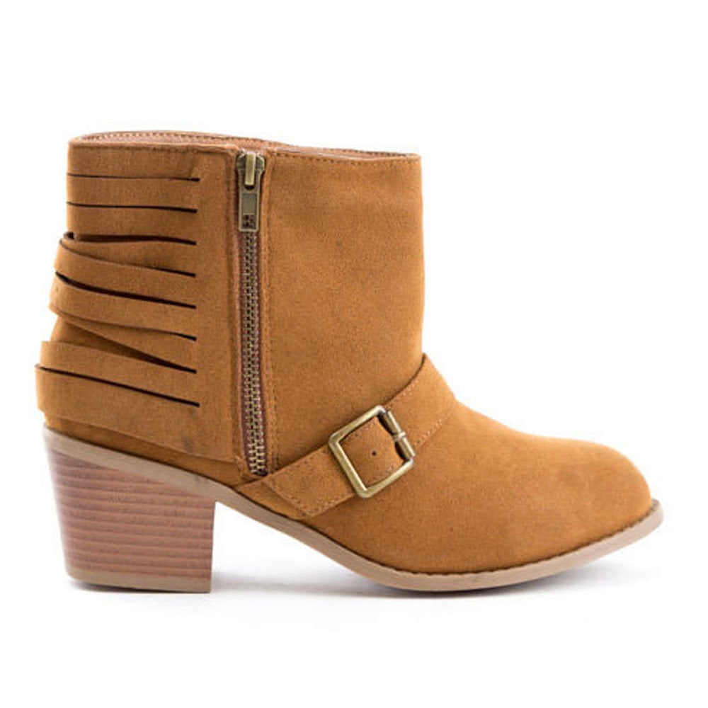 block heel ankle booties